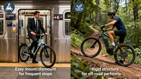 Your Guide to E-Bike Frames: Step-Through vs. Step-Over & How to Choose