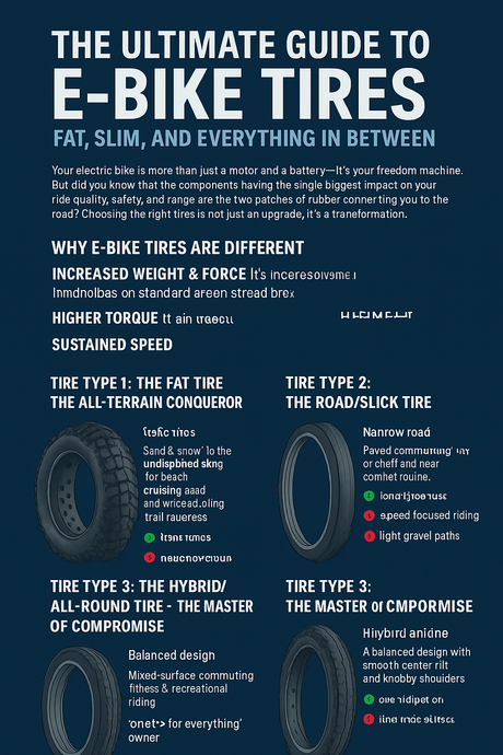 The Ultimate Guide to E-Bike Tires: Fat, Slim, and Everything In Between