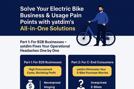 Solve Your Electric Bike Business & Usage Pain Points with yatdim’s All-in-One Solutions