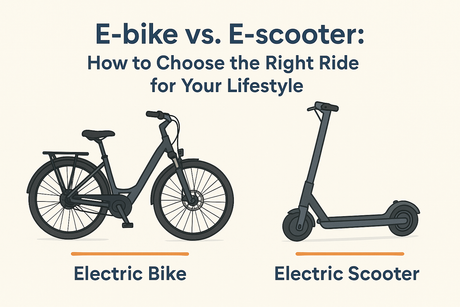 E-bike vs. E-scooter: How to Choose the Right Ride for Your Lifestyle