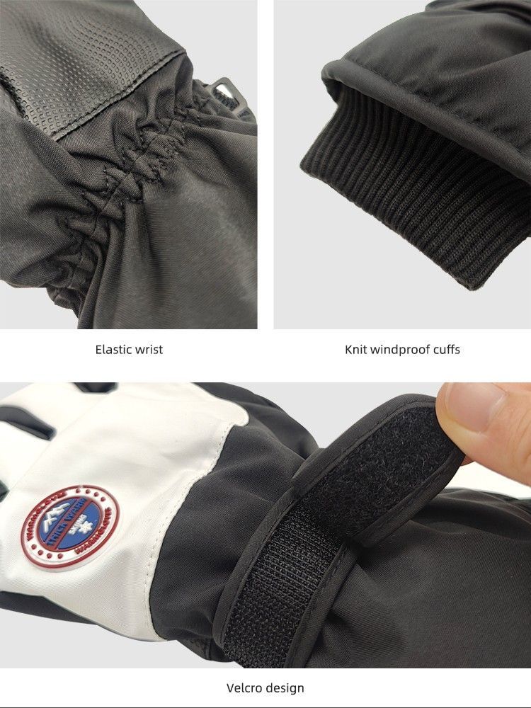 Waterproof, Windproof & Slip-Resistant Winter Gloves L, Touchscreen Compatible
