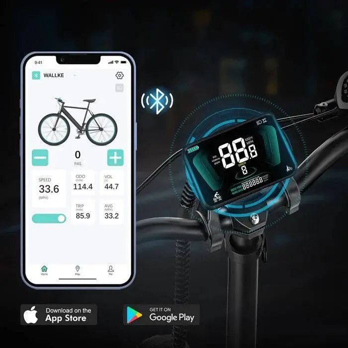 E-Bike Wallke H9 20 Zoll Elektrofahrrad für Erwachsene mit 48V 40Ah 60Ah Akku