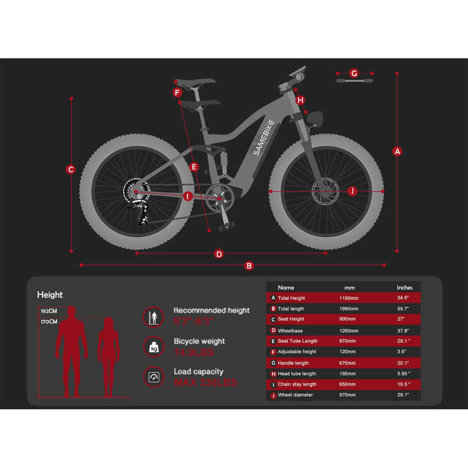 RSA08-II 1000W All Terrain Electric Road Bike Premium Paved and Off-Road Riding Experience