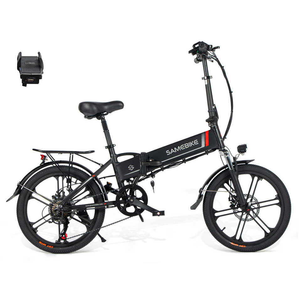 Aluminum Alloy Mini Electric Bike 20LVXD30-II Folding E-Bike Rear Hub Motor 7 Speed 36v/48v Lithium 7 Speeds Aluminum Alloy