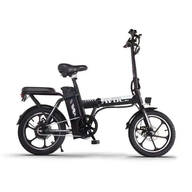 AVDLEU Foldable Electric Bike 16 - 250W-25km/h, 11.4Ah/36V Removable Battery, 40-70km (ASSIST Mode), Urban Bike