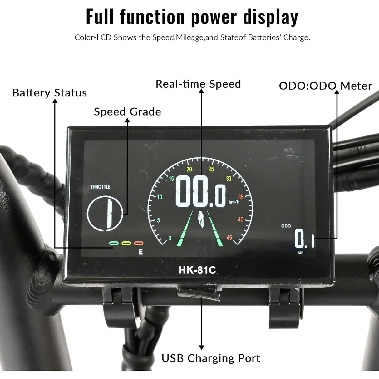 BAOLUJIE PLJ2033 Elektrofahrrad mit 20-Zoll-Fat-Reifen, 1500W/2000W Dualmotoren, 48V 30Ah integrierter Batterie, 60km Reichweite