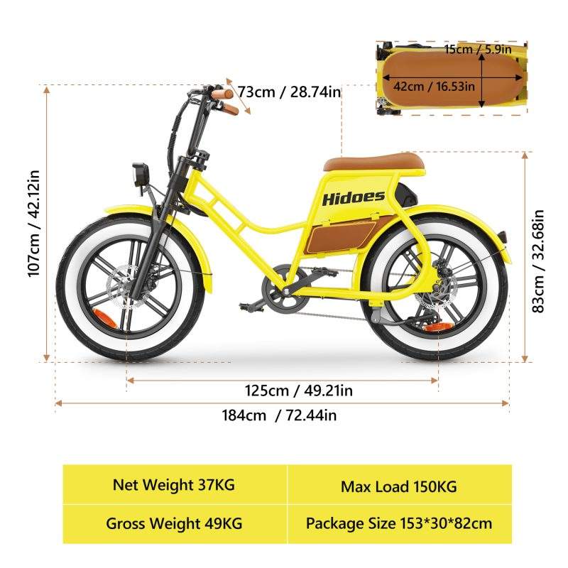 HIDOS HD-C8 Electric Bicycle Motor High-Density Performance Product
