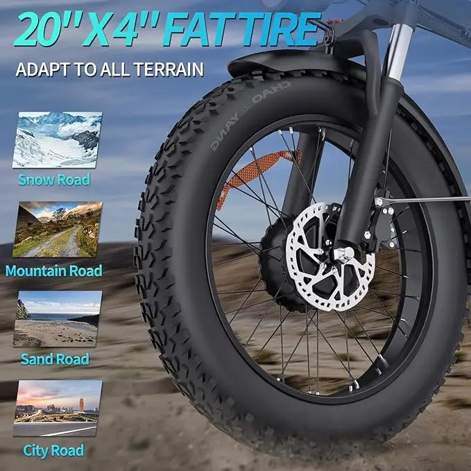 Ridstar® H20Pro 2000W Faltbares Elektrofahrrad