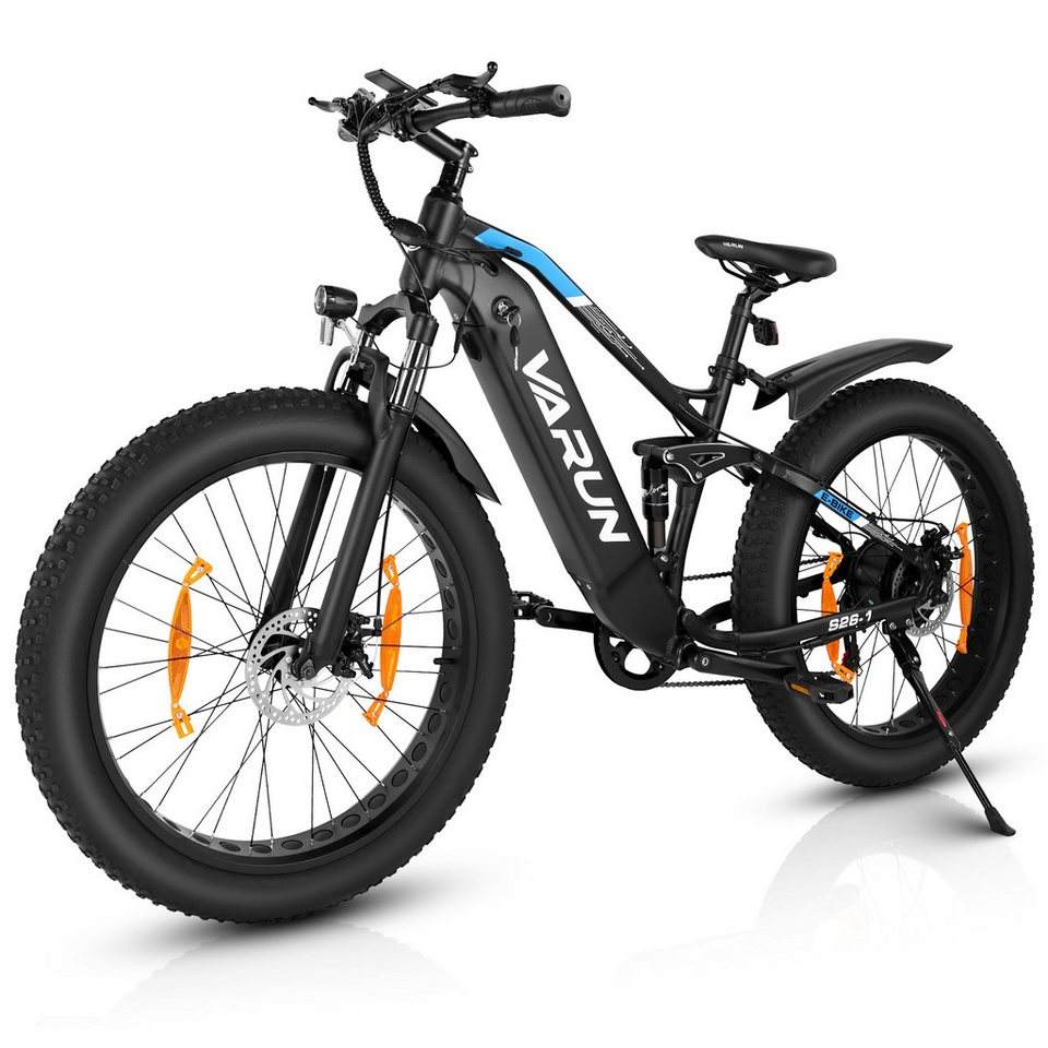 DOTMALL VARUN S26-1 Adult Electric Mountain Bike 250W Motor 48V 16Ah Battery 7-Gang for MTB Adventures