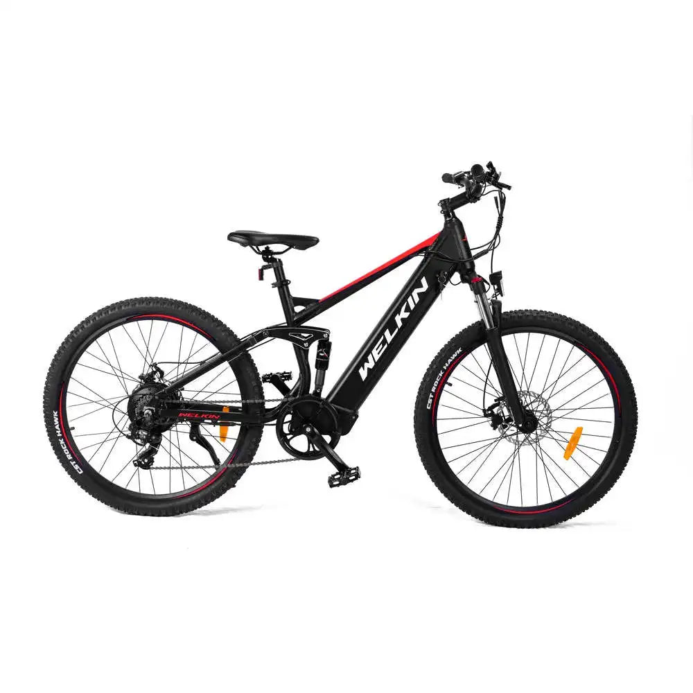 WELKIN WKES002 Mountain Electric Bike Lightweight Aluminum Frame 48v 13ah Rear Hub Motor 60km Range per Integrated 48v Lithium
