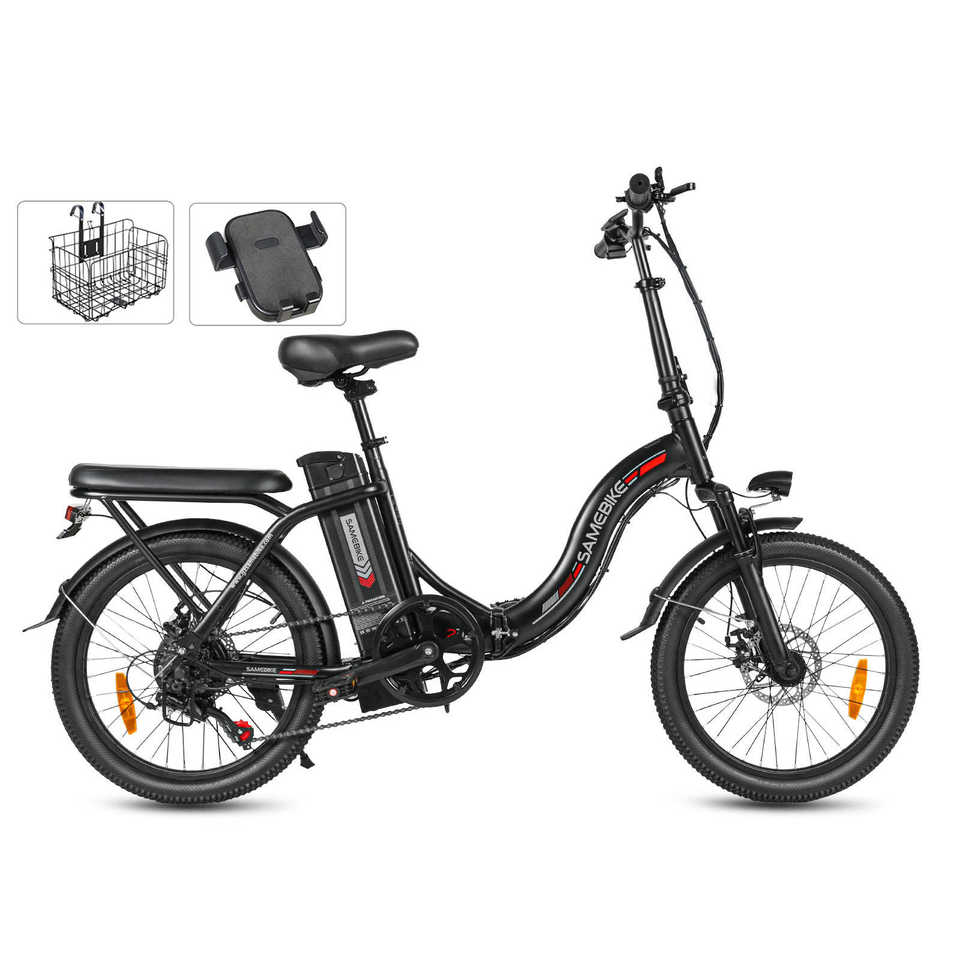 CY20 Portable Commuter Electric City Bike with Rear Hub Motor 15ah Lead Acid Battery Single Speed 50km Range Per Power