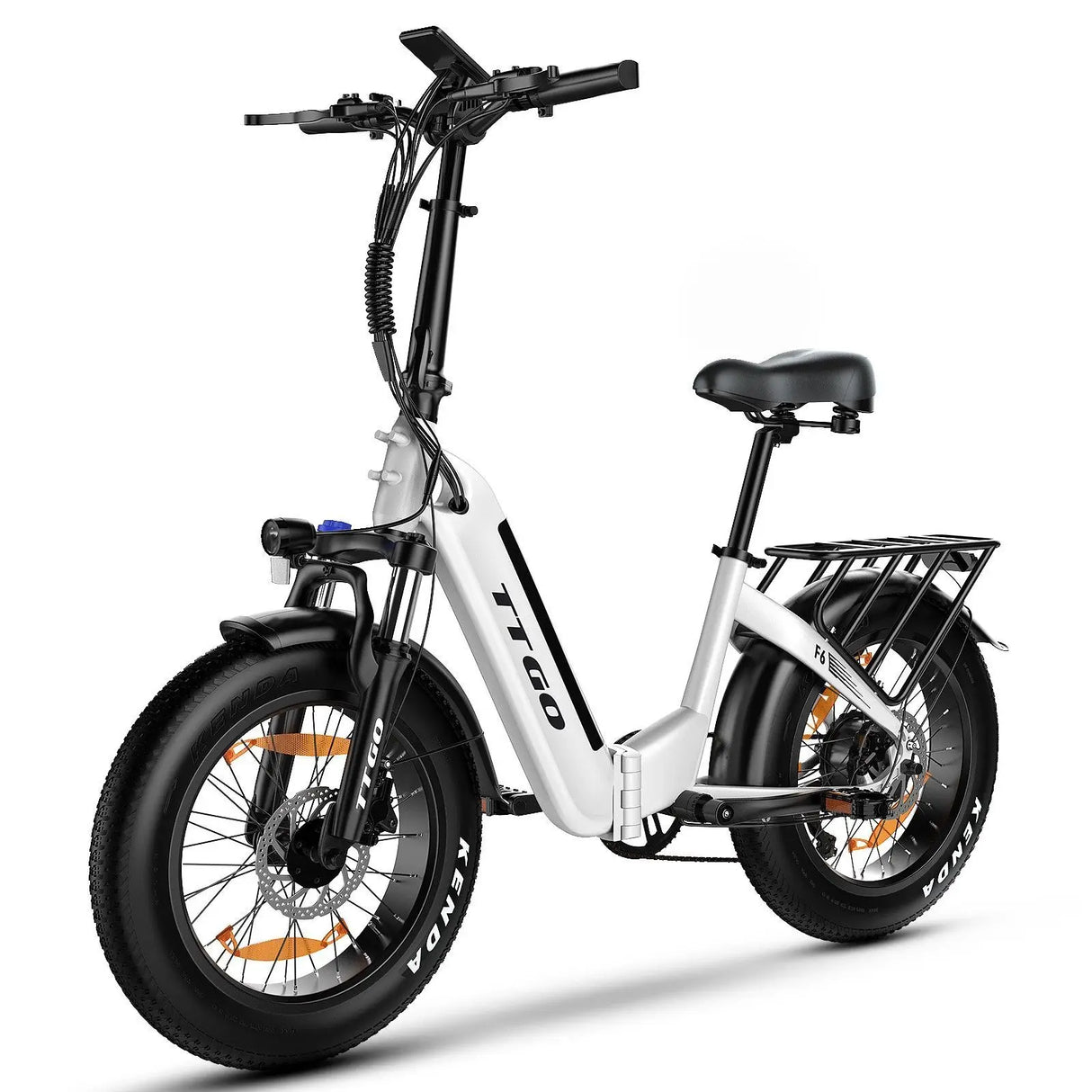 TTGO F6 Faltbares E-Bike, 250 W 45 NM Motor, 25 Ah große Batterie