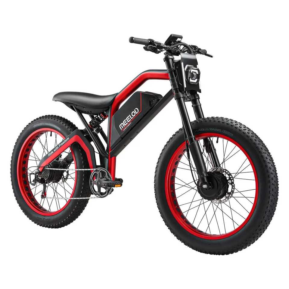 MEELOD XT600DL Electric Mountain Bike Dual 1200W for Peak Power Motor 6061 Aluminum Frame