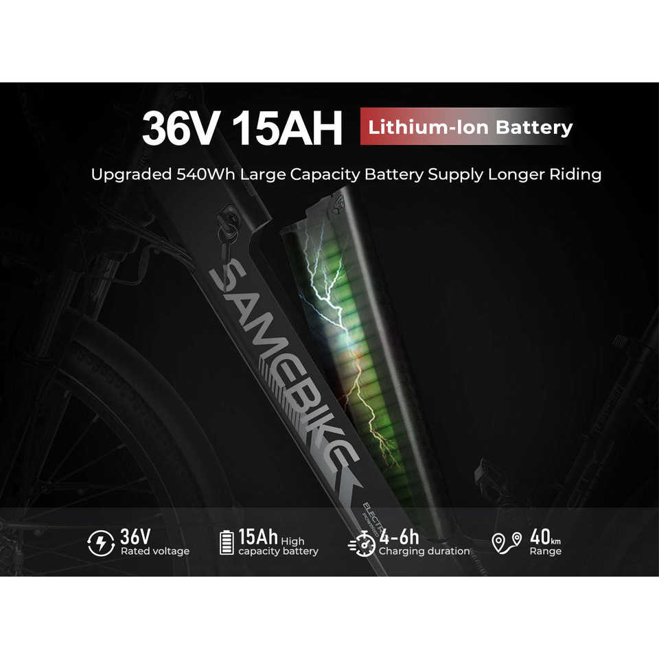 RS-A01 Pro-T Urban Electric Bicycle 500W Rear Hub Motor 60V Integrated Battery Smart Electronic City Bike 40+40KM Range