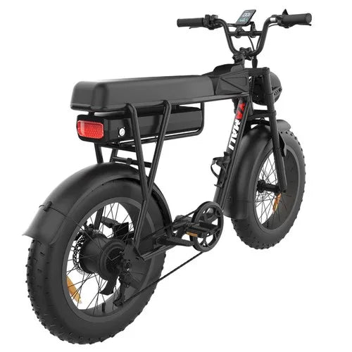 YAMALI FXH-006 Electric Bike 1000W 48v 20AH Rear Hub Motor 9 Speed Aluminum Frame Integrated 60km Range Lithium Battery Black