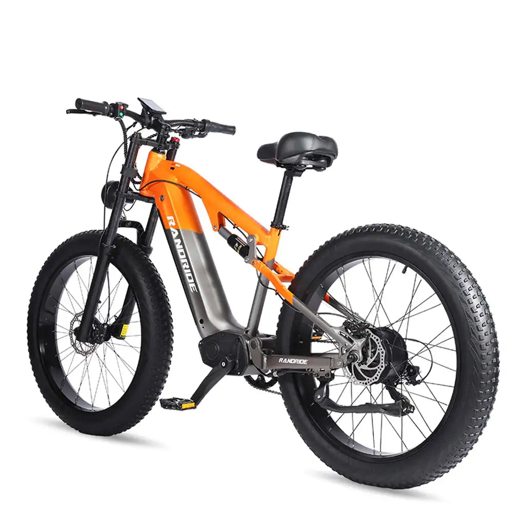 RANDRIDE YX80 Electric mountain bike with Brake Rear Light Hydraulic Brake