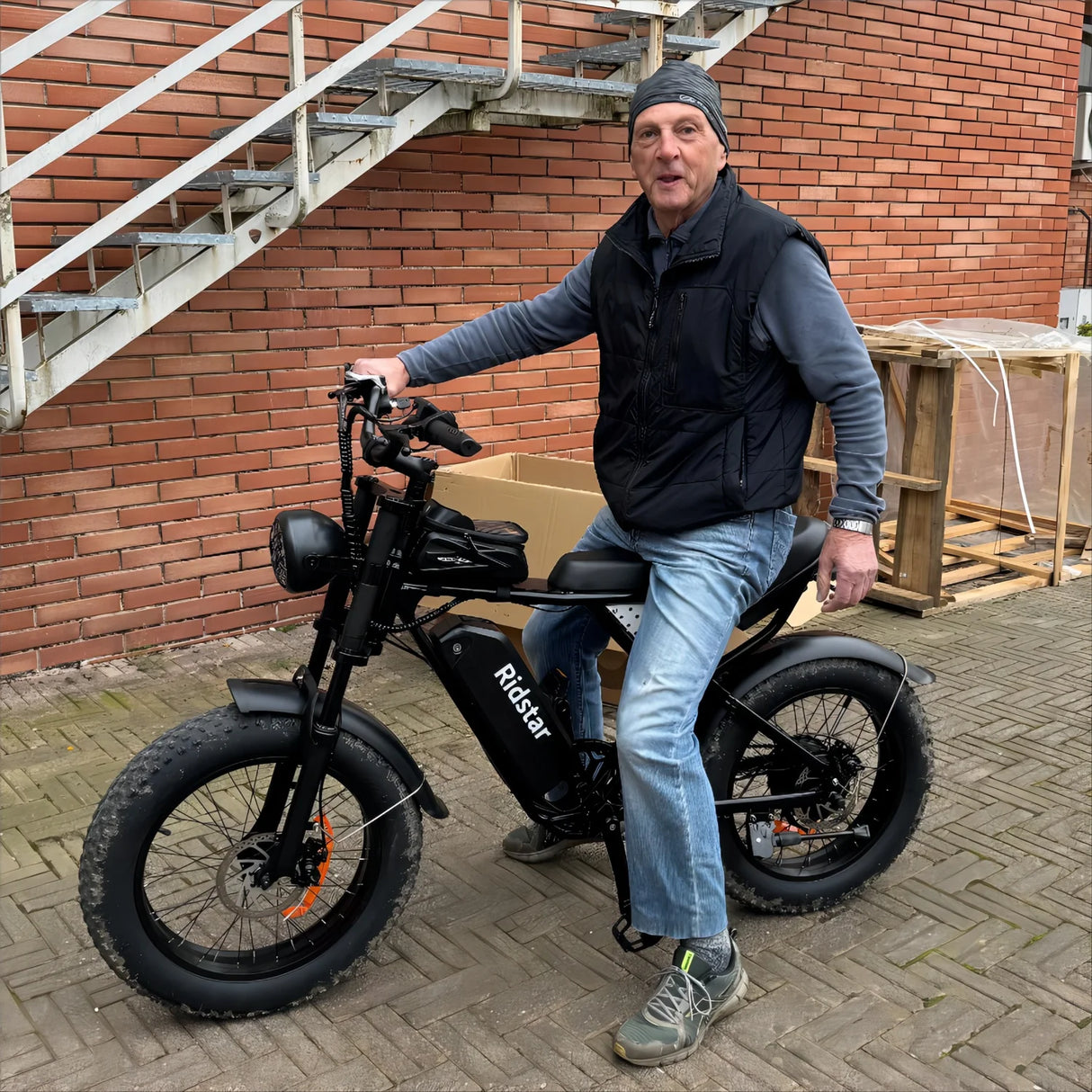 RIDSTAR Q20 20" Fatbike-Elektro-Mountainbike, 500-W-Motor, 48-V-15-Ah-Akku, Höchstgeschwindigkeit 48 km/h