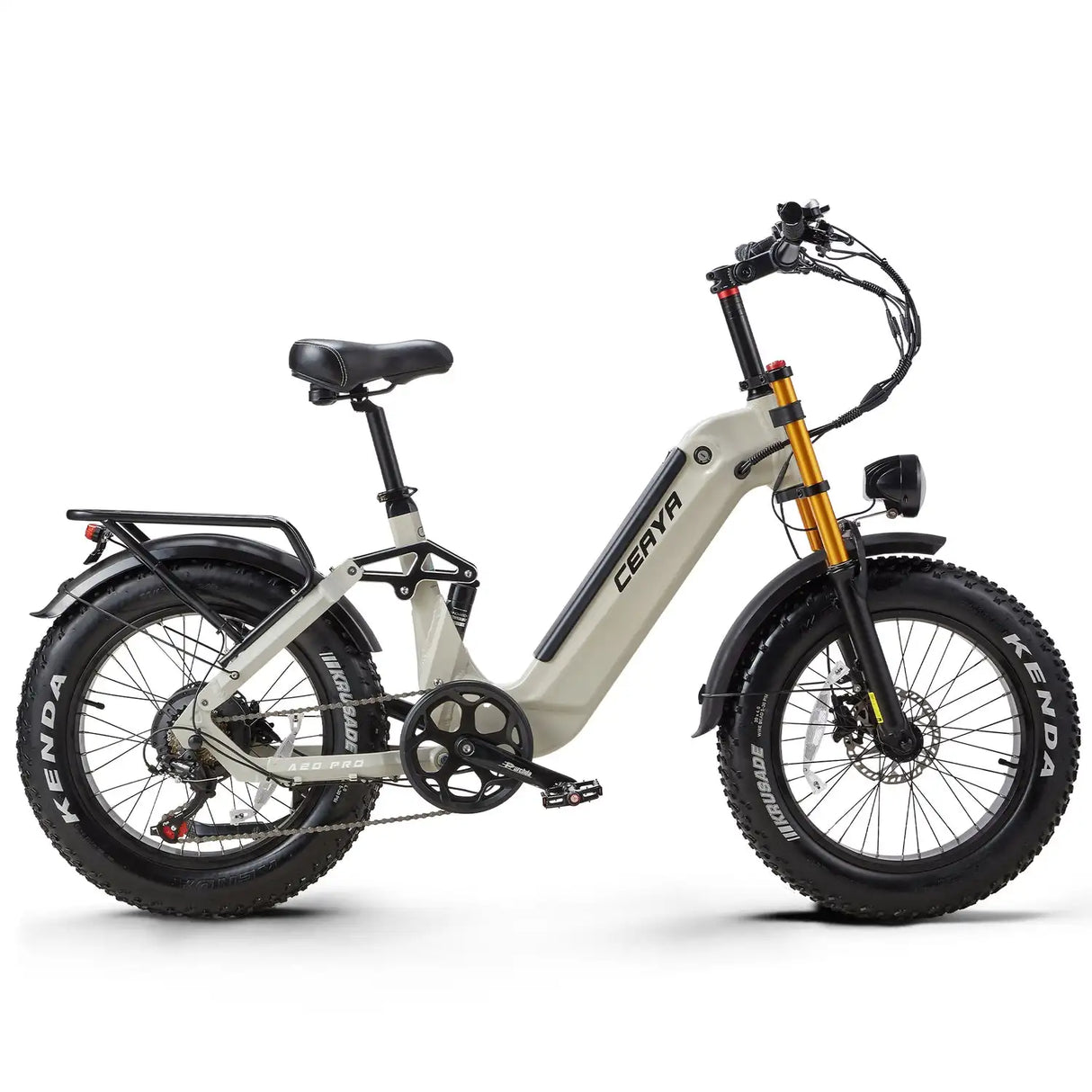 CEAYA A20PRO Electric Bike 48v 20Ah Lithium Battery Grey Option with Hydraulic Disc Brakes Aluminum Alloy Frame