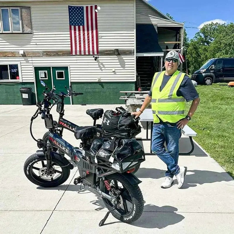 E-Bike Wallke H9 20 Zoll Elektrofahrrad für Erwachsene mit 48V 40Ah 60Ah Akku