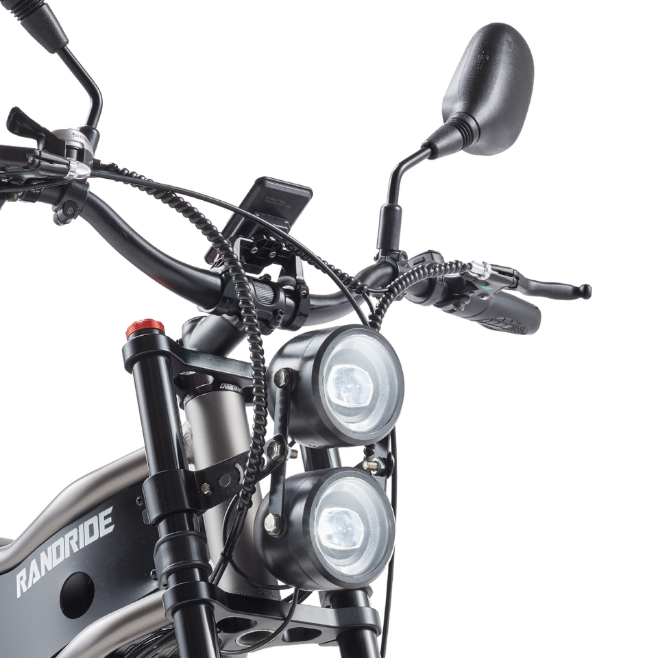 RANDRIDE DM711 Electric Motorcycle Dual Motor Drive 1000W*2 Peak Power for City Commuting