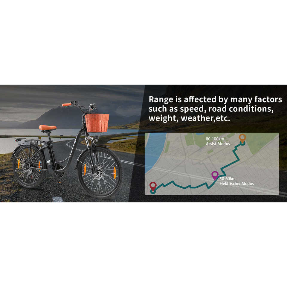 TTGO C2 (YY-26ST) Electric City Bike Convenient Ebike for Urban Commute