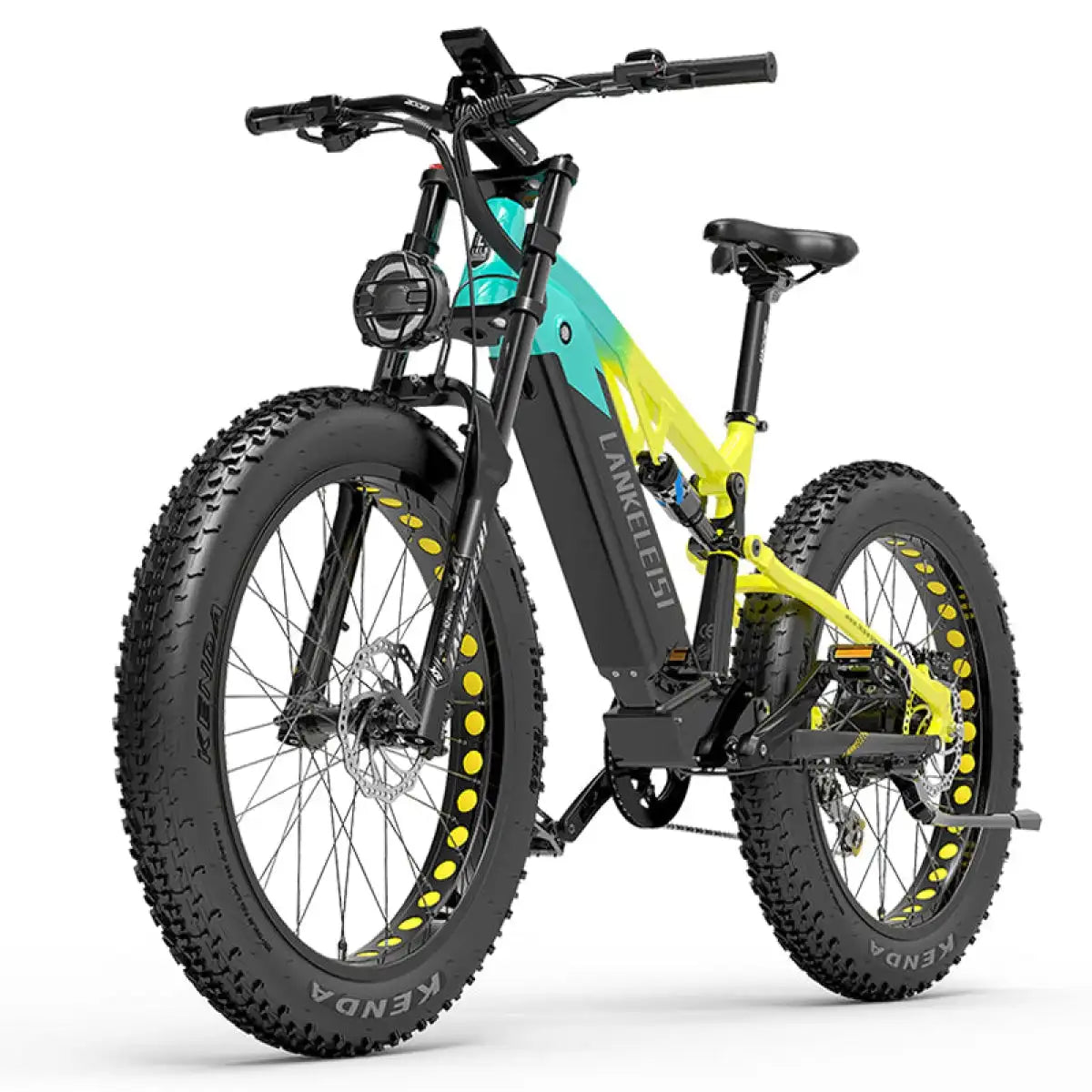 LANKELEISI RV800 Plus Electric Mountain Bike with Bafang Motor 48V Lithium Battery Aluminum Alloy Frame down Tube Position