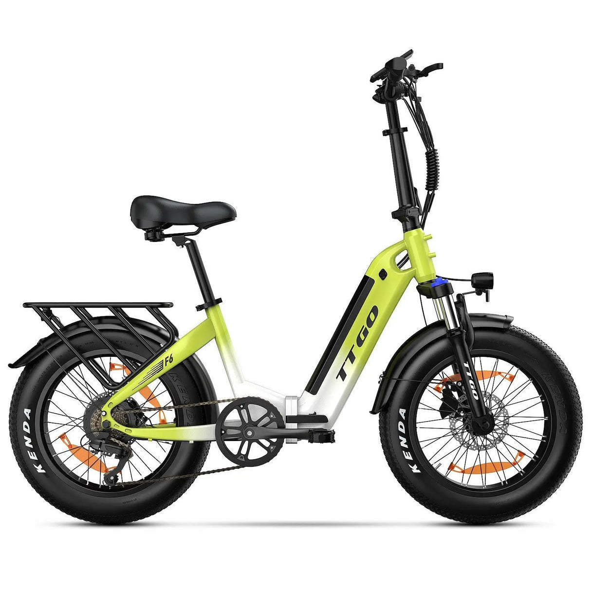 TTGO F6 Faltbares E-Bike, 250 W 45 N.M Motor, 25 Ah große Batterie