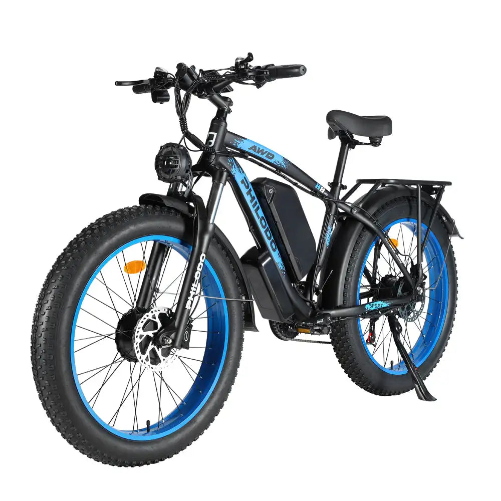 PHILODO H8 Dual Motor Electric Mountain Bike Comfortable Performance Oriented with Fat Tire Design
