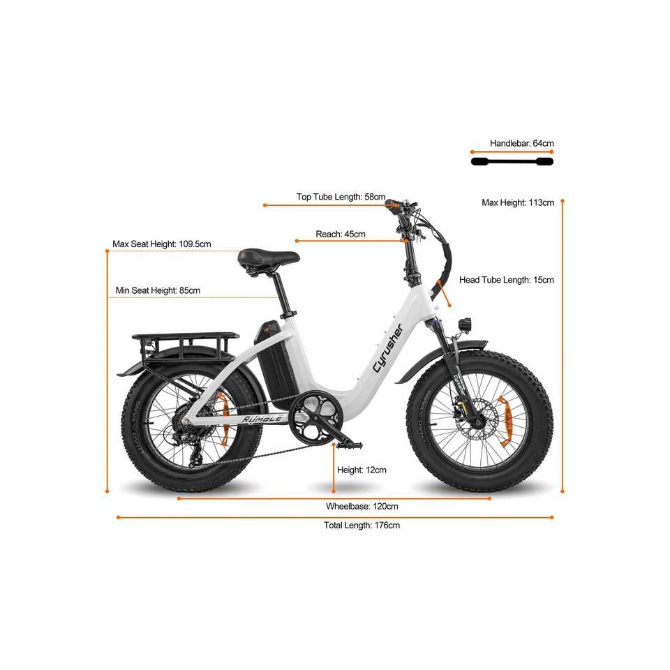 For Cyrusher Rumble Electric City Bike Step-Through Design