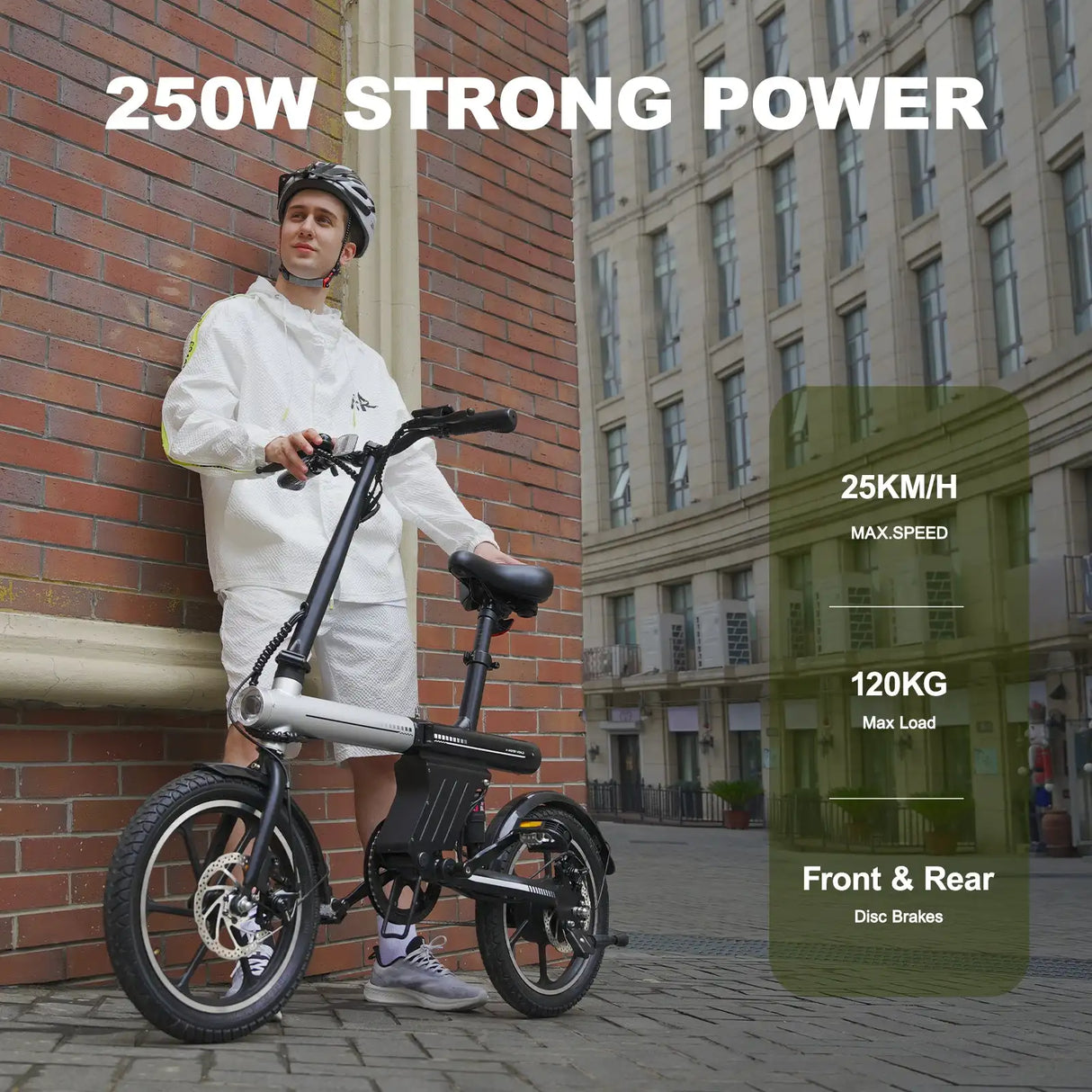 AVDL BIKE A11 Velo electrique E-Bike Pliable 16 -250W-25km /h, 6.4Ah/36V Batterie Amovible, 15-25km (Mode ASSIST), Velo Urbain A
