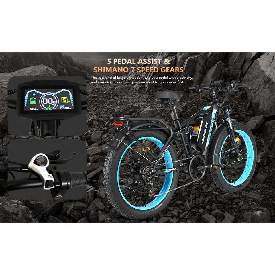 (EU Stock) FINDER 26 Dual Motors Electric Bike