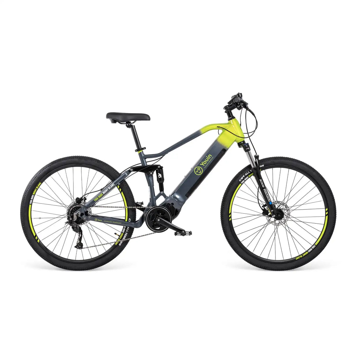Youin Mont Blanc Electric Bike Off-Road Electric Cycle 5000W Central Motor 12KW Maximum Power 60km Integrated Hidden Aluminum