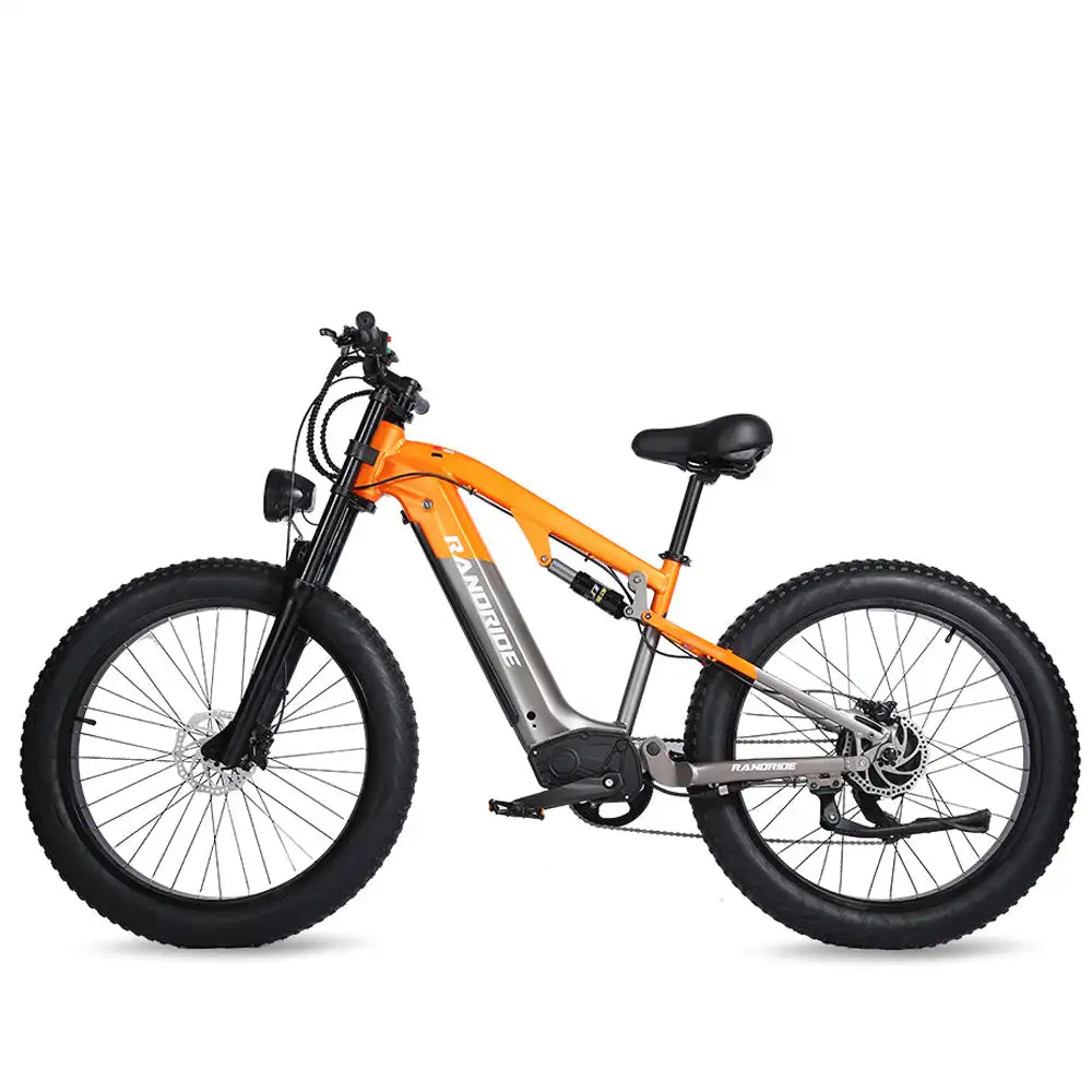 RANDRIDE YX80 Electric mountain bike with Brake Rear Light Hydraulic Brake