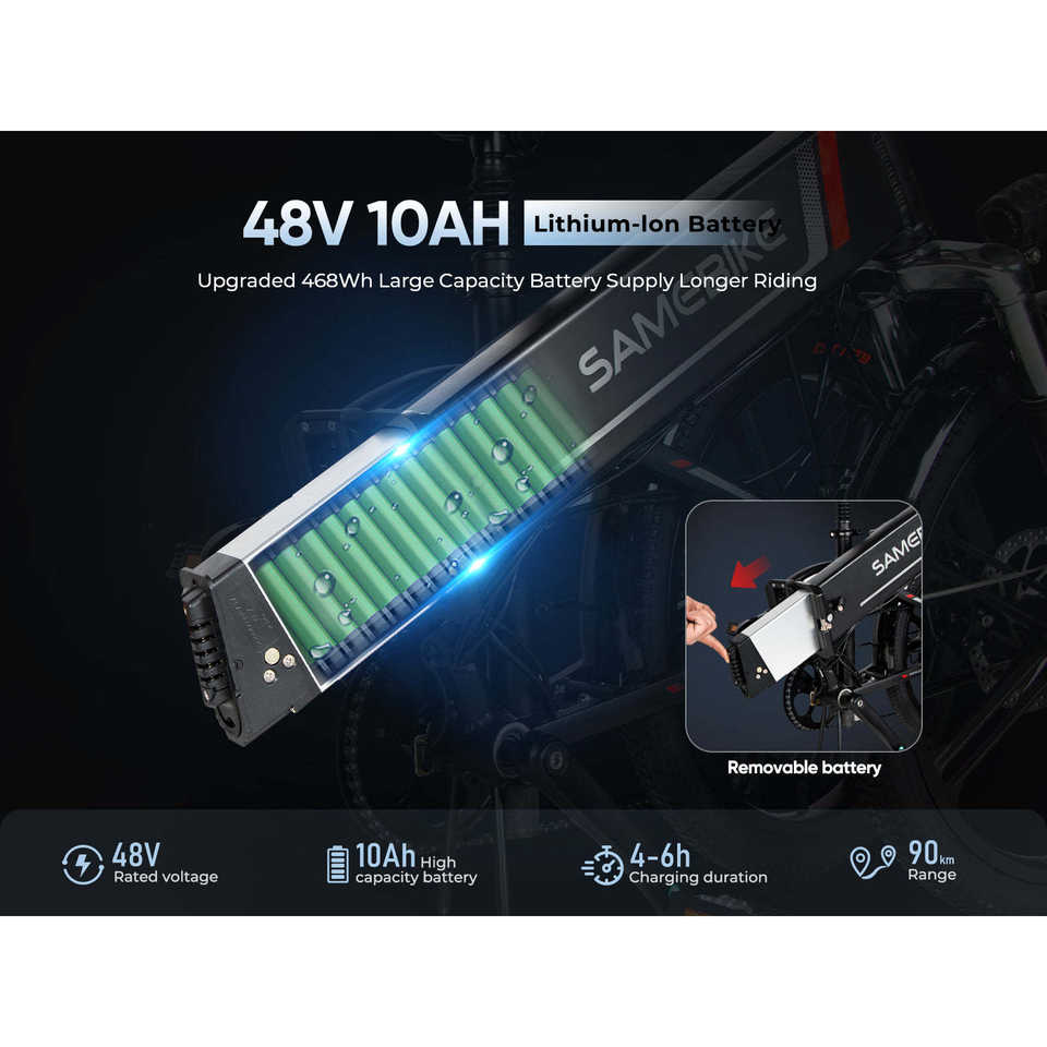 Aluminum Alloy Mini Electric Bike 20LVXD30-II Folding E-Bike Rear Hub Motor 7 Speed 36v/48v Lithium 7 Speeds Aluminum Alloy