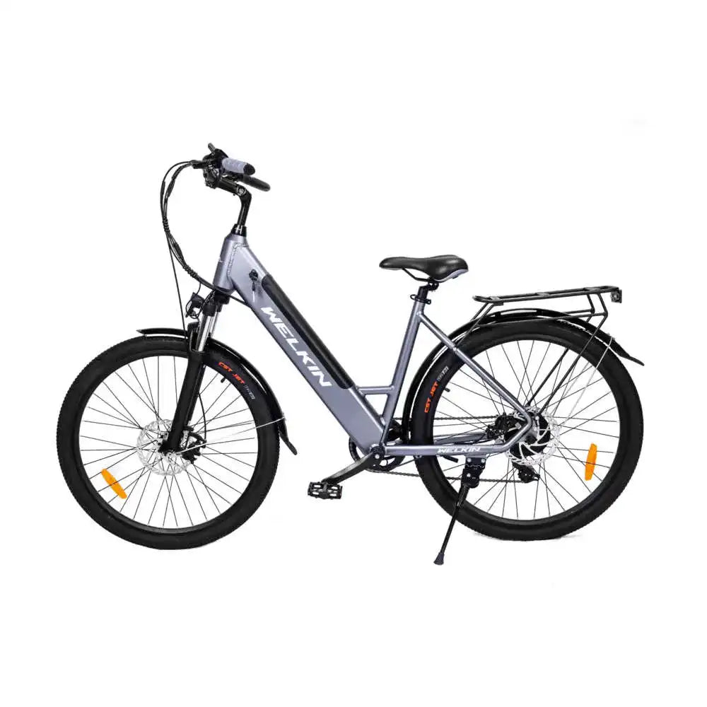 WELKIN WKEM002 City Electric Bike with 250W Rear Hub Motor and Integrated 60km Range Lithium Battery Smart Electronic