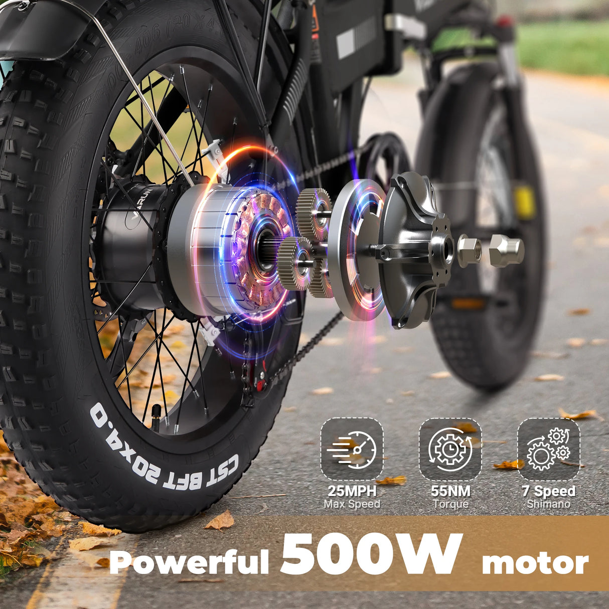 VARUN S20-1 E-Bike Folding Bike Foldable E-Bike 20 inch 250W VARUN 48v13AH Mountain and flat roads