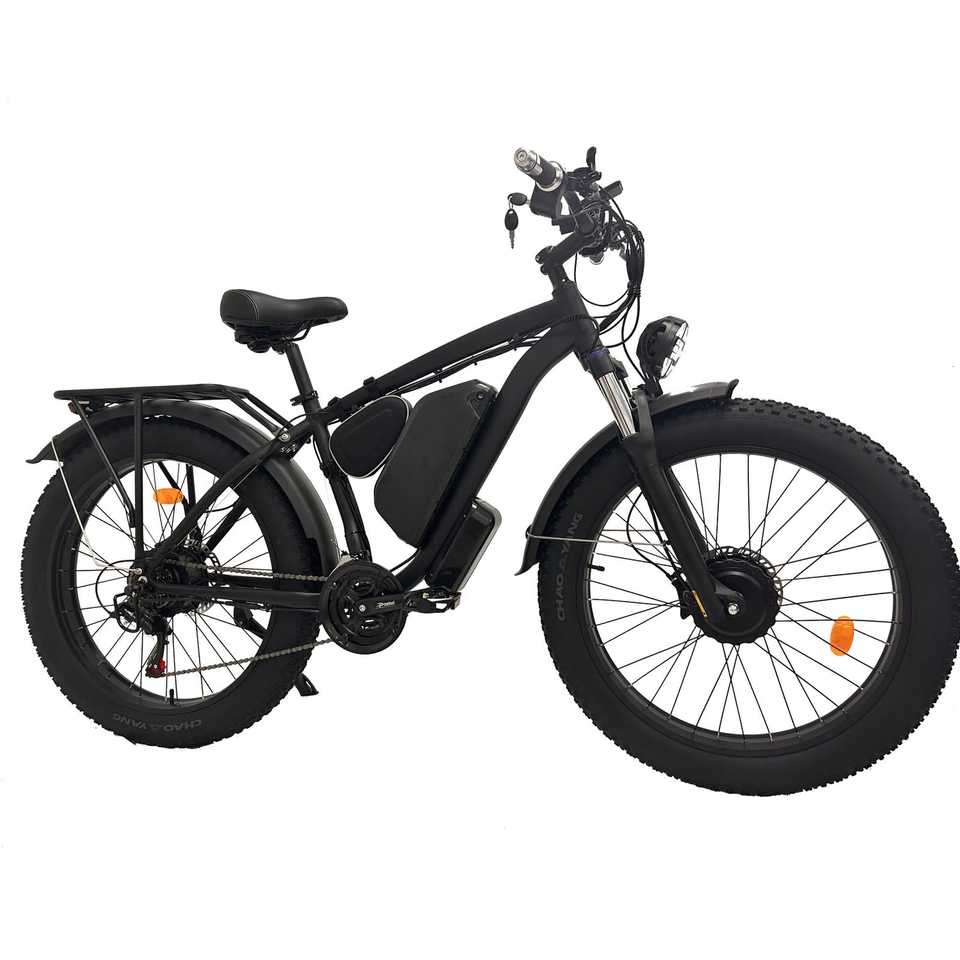 (USA Stock & Ship from China) SMLRO XDC600 Plus Dual Motors Electric Bike Hydralic Disc Brake All Black