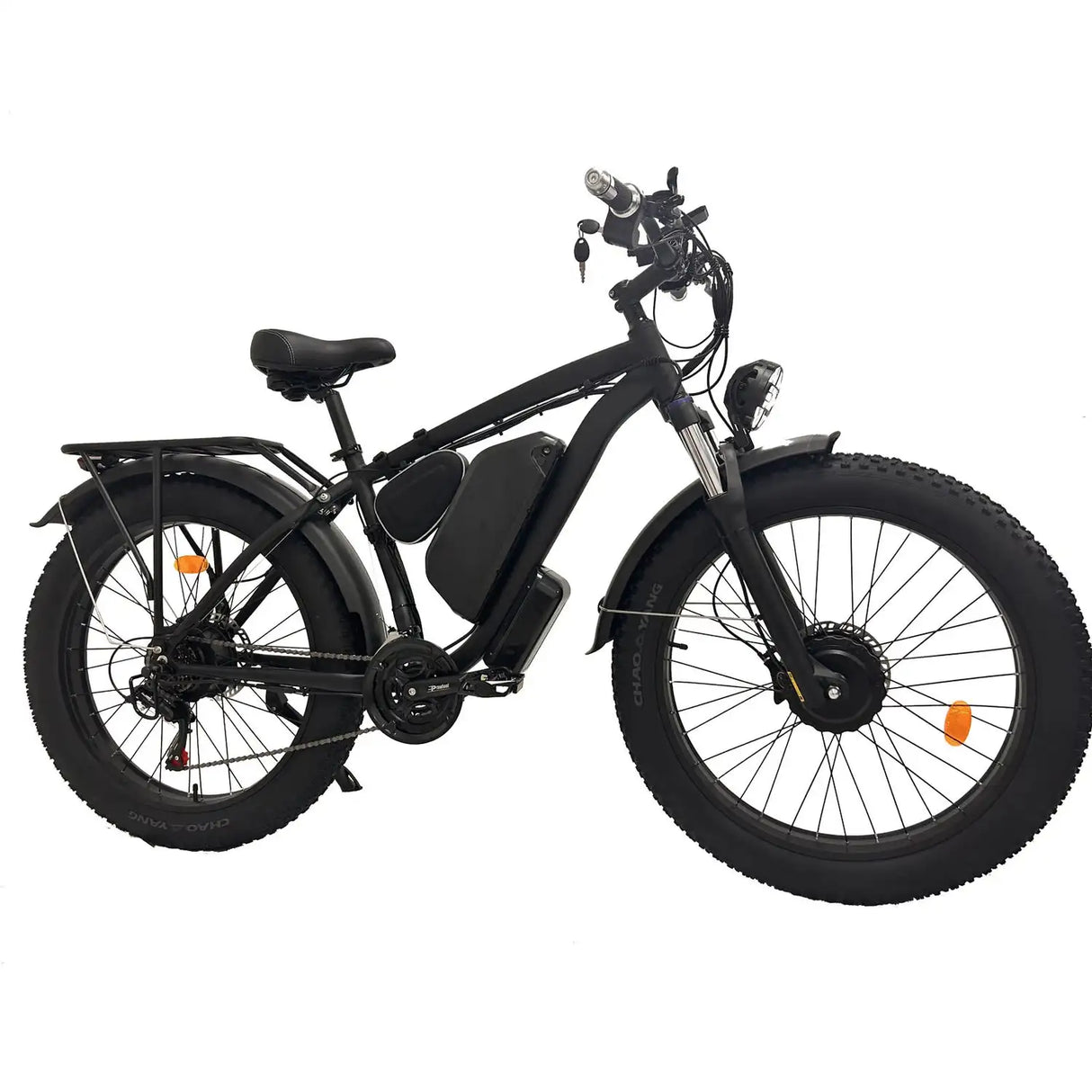 (USA Stock & Ship from China) SMLRO XDC600 Plus Dual Motors Electric Bike Hydralic Disc Brake All Black