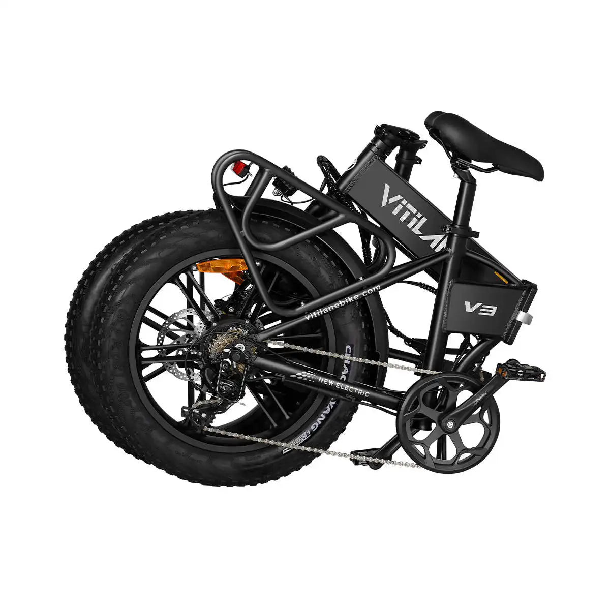 V3 2.0 Adult All Terrain Electric Folding Bike with Fat Tires