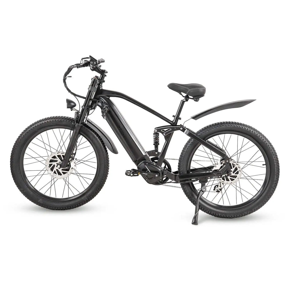 CMACEWHEEL AL26 500W*2 Dual Motor 26\" E-Mountain Bike 816Wh EMTB with Torque Sensor 48V 17Ah Battery in down Tube