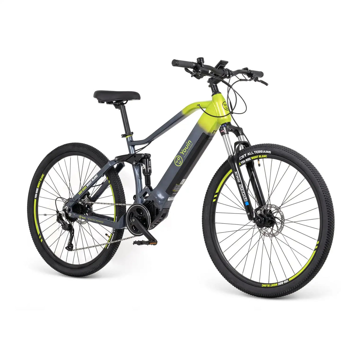 Youin Mont Blanc Electric Bike Off-Road Electric Cycle 5000W Central Motor 12KW Maximum Power 60km Integrated Hidden Aluminum