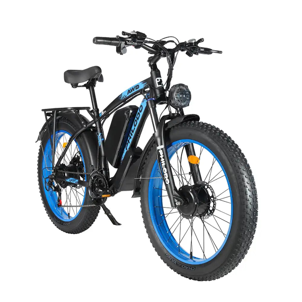PHILODO H8 Dual Motor Electric Mountain Bike Comfortable Performance Oriented with Fat Tire Design