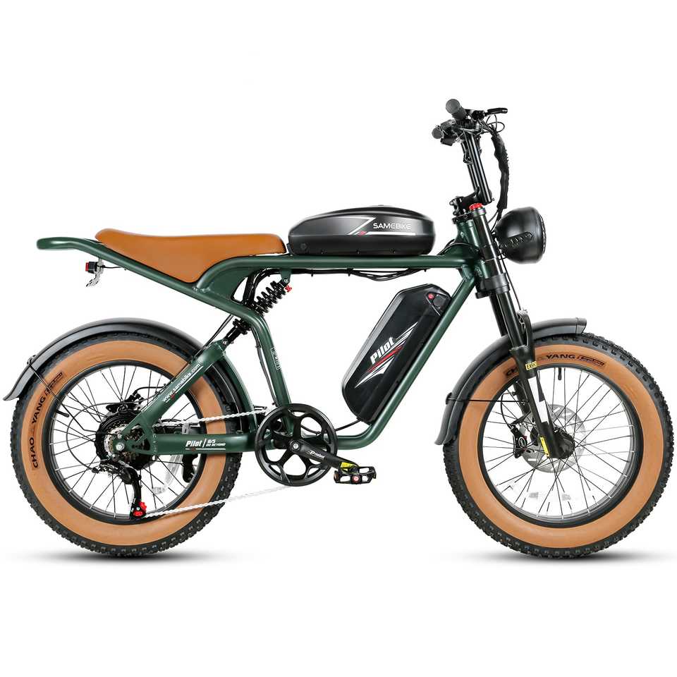 M20-III 2000W Hybrid Electric City Bike Rear Hub Motor Range 50km Smart Electronic Dual Rim 15ah Battery Black/Brown/Green