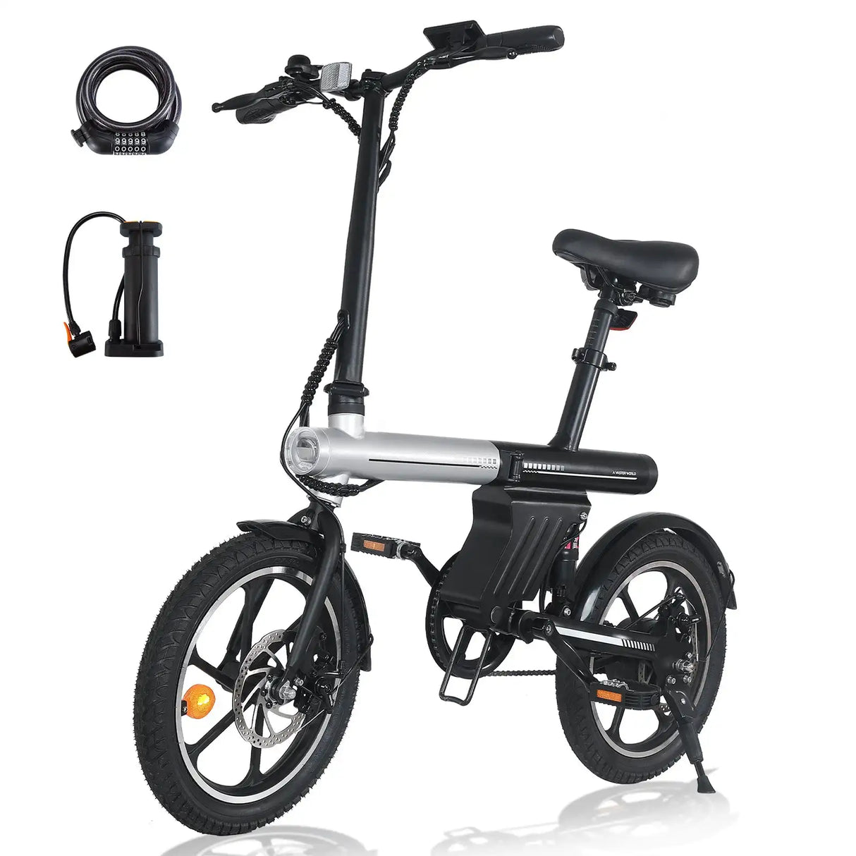 AVDL BIKE A11 Velo electrique E-Bike Pliable 16 -250W-25km /h, 6.4Ah/36V Batterie Amovible, 15-25km (Mode ASSIST), Velo Urbain A