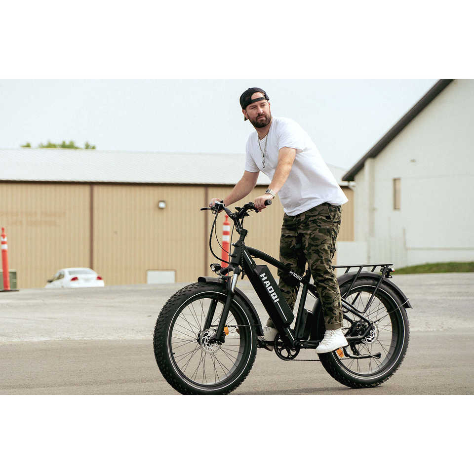 HAOQI for UL Certified Black Leopard Pro Fat Tire Electric Bike