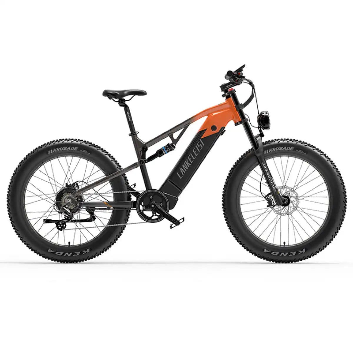 LANKELEISI RV800 Plus Electric Mountain Bike with Bafang Motor 48V Lithium Battery Aluminum Alloy Frame down Tube Position