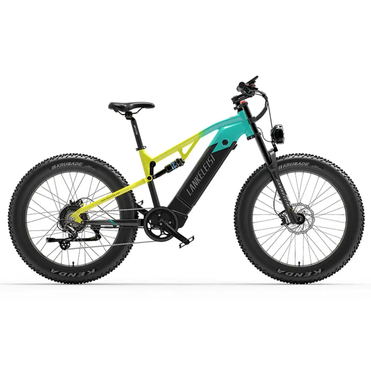 LANKELEISI RV800 Plus Electric Mountain Bike with Bafang Motor 48V Lithium Battery Aluminum Alloy Frame down Tube Position