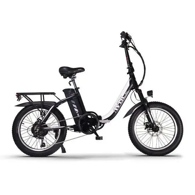 AVDLEU Foldable Electric Bike 20 Off-Road E-Bike with 3.0 Fat Tire 250W Large 14.25Ah/48V Battery SHIMANO 7-Speed