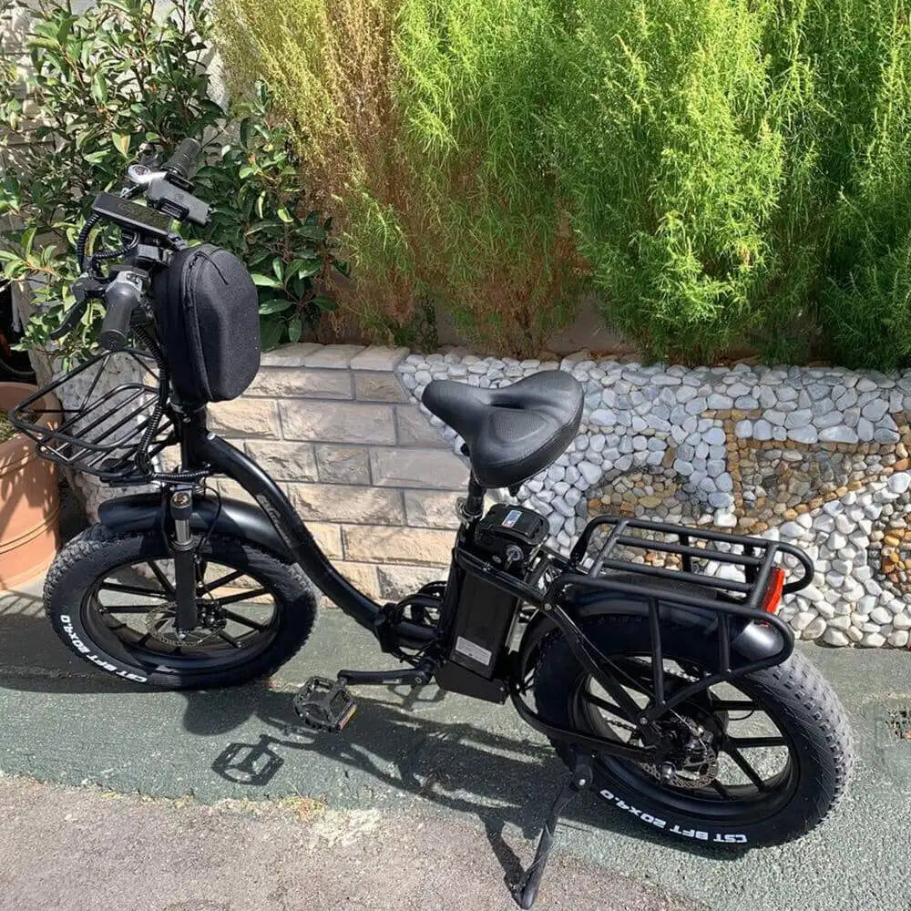 CMACEWHEEL Y20 Plus 48v Folding Electric City Bike with 20Ah Battery Smart Digital Type App Support Step through Fat Tire Ebike