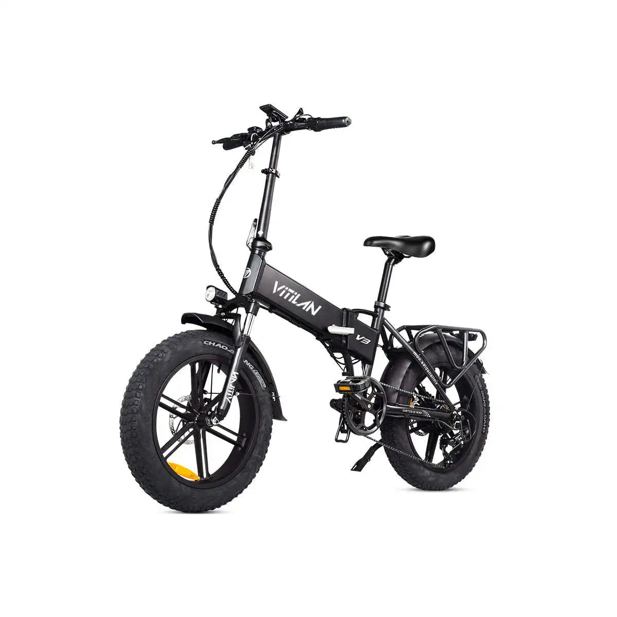 V3 2.0 Adult All Terrain Electric Folding Bike with Fat Tires